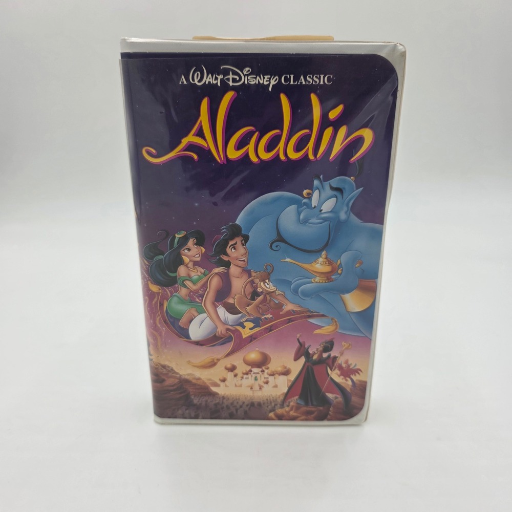 Walt Disney Aladdin VHS Black Diamond Classic 1662 Home Video 1993 Clamshell